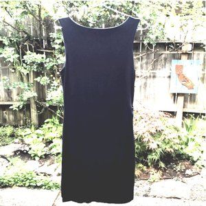 Athleta Reversible Black/Grey Knit Tank Dress XS